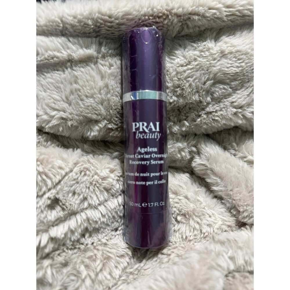 PRAI Beauty Ageless Throat & Décolleté Caviar Overnight Recovery Serum 1.7 fl oz